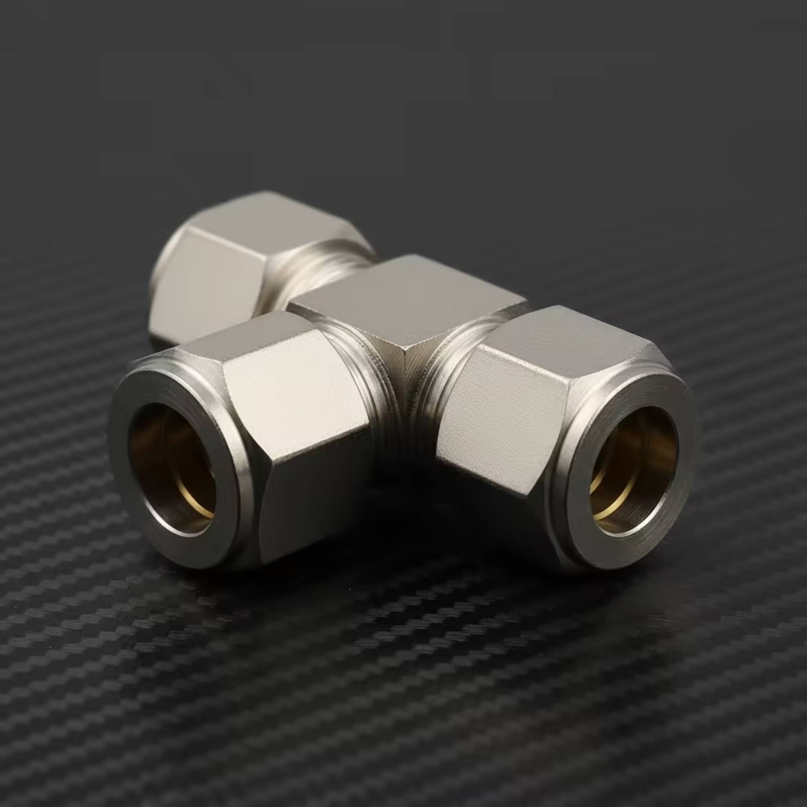 Compression Fitting Brass - Fitting Kompresi Tee Kuningan, Fitting Tabung