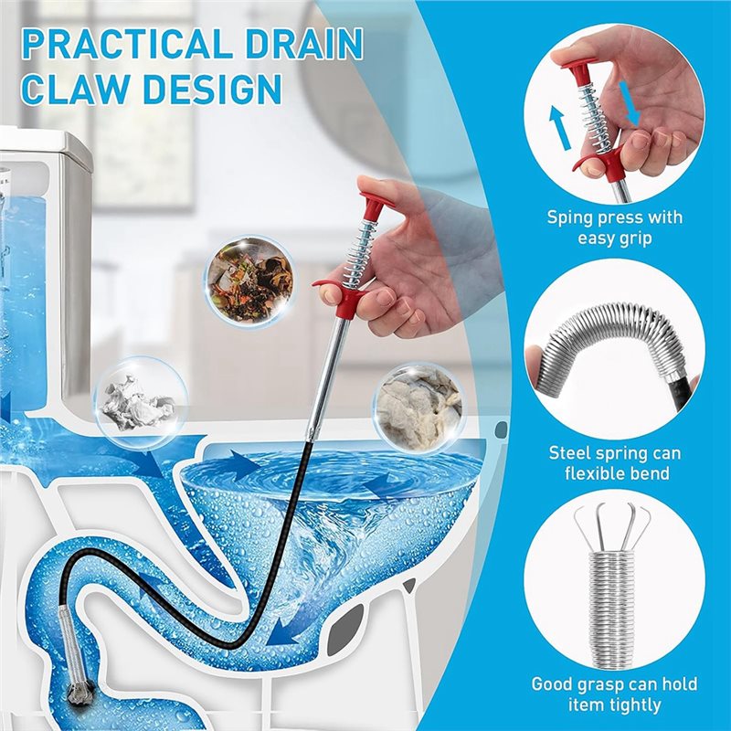 ABNL Untuk Bak Mandi, Toilet,  - Drain Snake Flexible ulasan dan harga