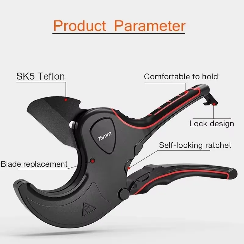 Pemotong Pipa 42mm-75mm Bahan  - Pipe Cutter Ratchet ulasan dan harga