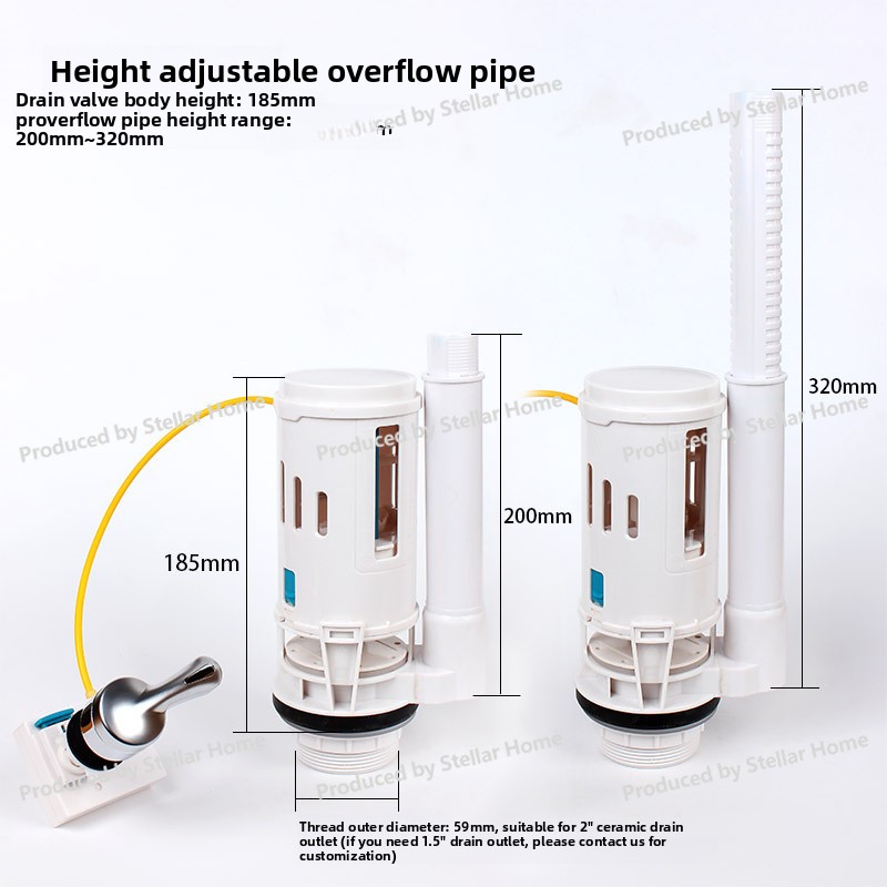 Katup Pembuangan Tunggal Tipe  - Toilet Fill Valve ulasan dan harga